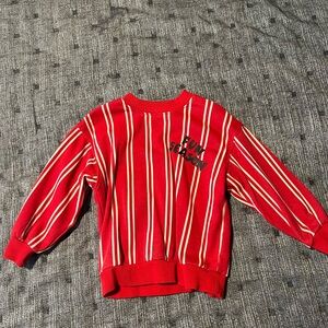 H&M Kids Red and White Striped Sweatshirt